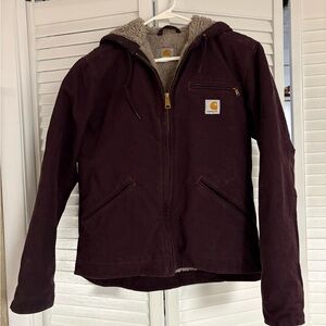 Carhartt Purple Sherpa-Lined Jacket